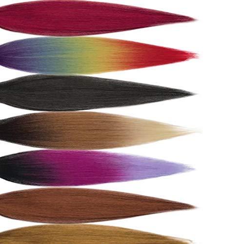 BOBBI BOSS Bobbi Boss Just Braid Pre-feathered Braiding Hair 54" Synthetic Fiber for Twisting Crochet Box Braids Extension (2) - 8 PACK