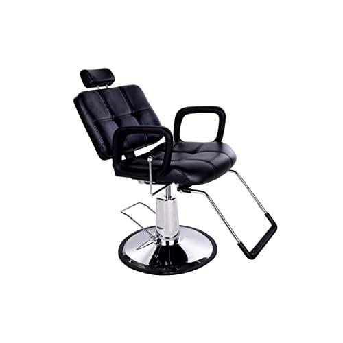 NinthAvenue Basics Beautystyle Reclining Barber Chair with Headrest Hydraulic Recline Salon Chair for Hair Stylist