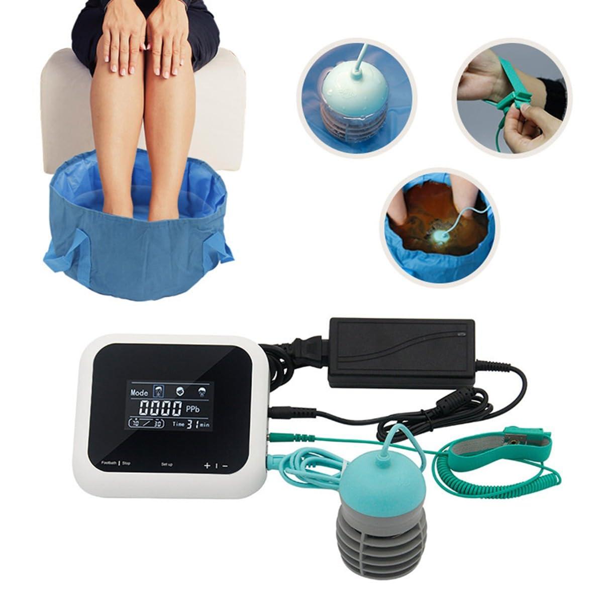 Ririfs Foot Detox Machine Lonic Cleanse Foot Bath Detox Machine Pedicure Foot Cell Spa Health Therapy