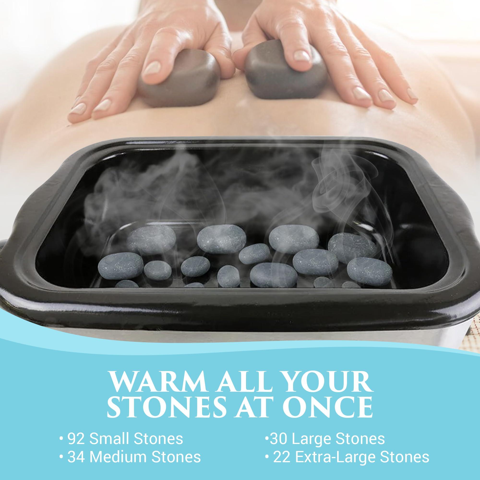 NRG NRG Professional Hot Stone Warmer for Massage Therapy, 18 Quart - Hot Stone Heater Hot Stones Warmer Massage Stone Heater Massage Stone Warmer Massage Accessories - Adjustable Temperature Control