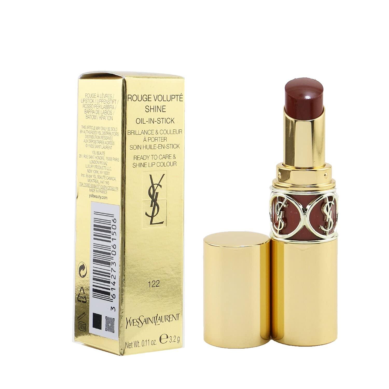 YVES SAINT LAURENT YVES SAINT LAURENT Rouge Volupte Shine 122 Burnt Zellige