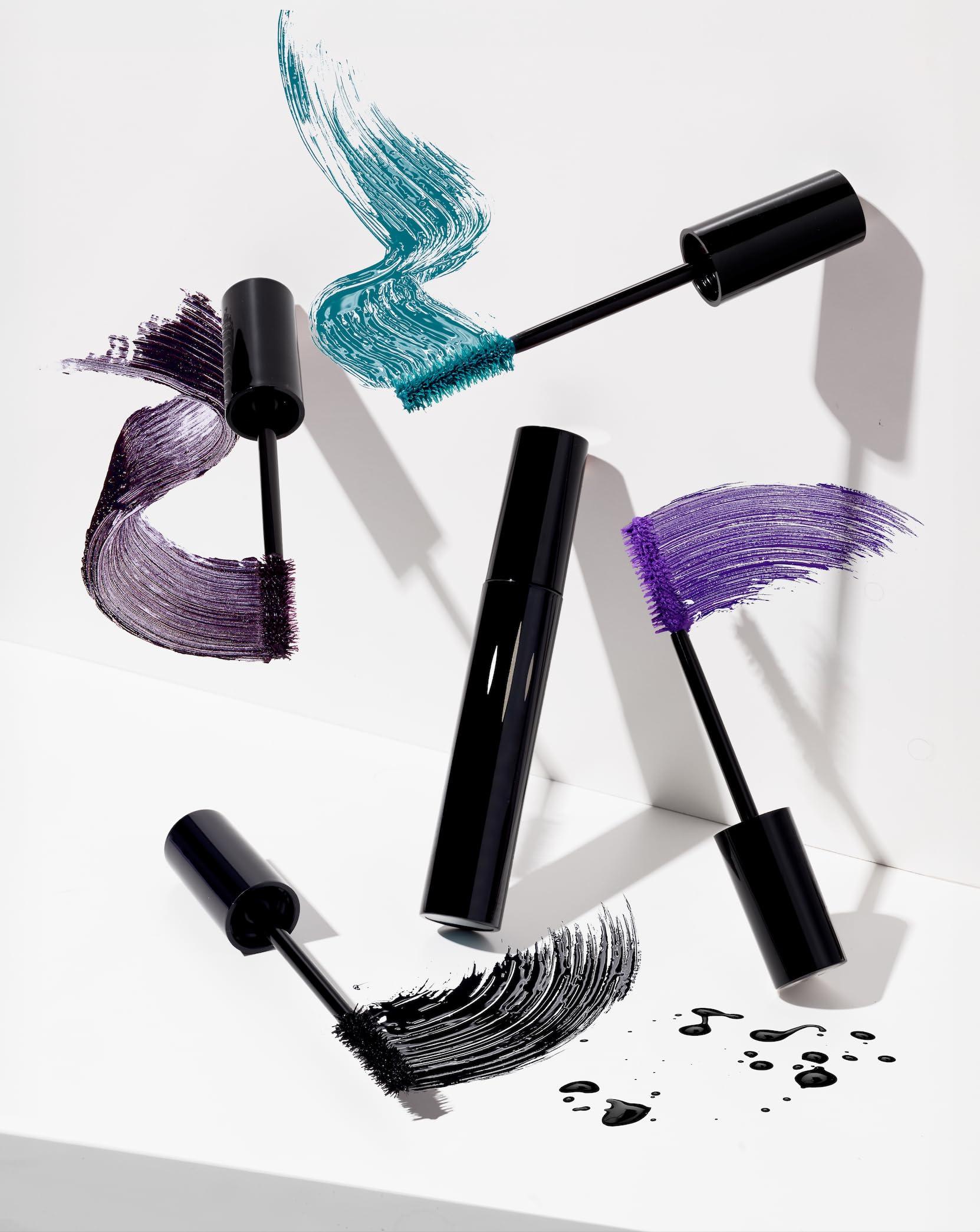 RADIANT PROFESSIONAL MAKE UP / HELLENICA Radiant Professional Lengthening Mascara Fiber Lash Mascara For Extreme Length & Volume Natural Wax Formula, Cruelty-Free Mascara Smudge-Proof Silicone Brush - (0.43 oz) (03 AMETHYST)