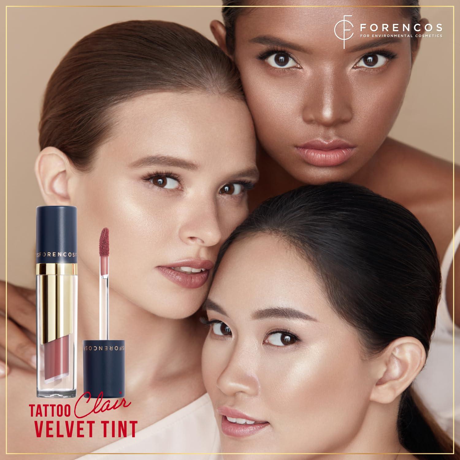 FORENCOS FORENCOS Long Lasting Waterproof Lip Stain Liquid Lipstick, Velvet Matte, Longwear, High Pigmentation, Tattoo Lips, Weightless, Smudge-proof, Non-Sticky, Korean Lip Tint Stain Makeup (23 Ruddy)