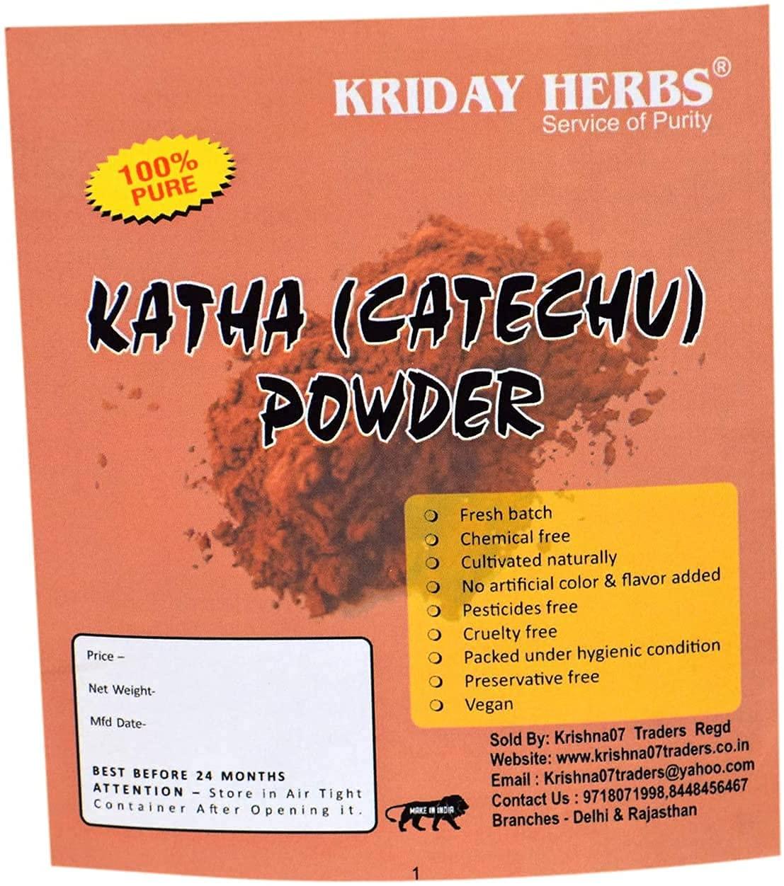 Admart Admart Pure and 100% Natural Katha Powder for Pan, Acacia Catechu for Hair Care, 99 gm