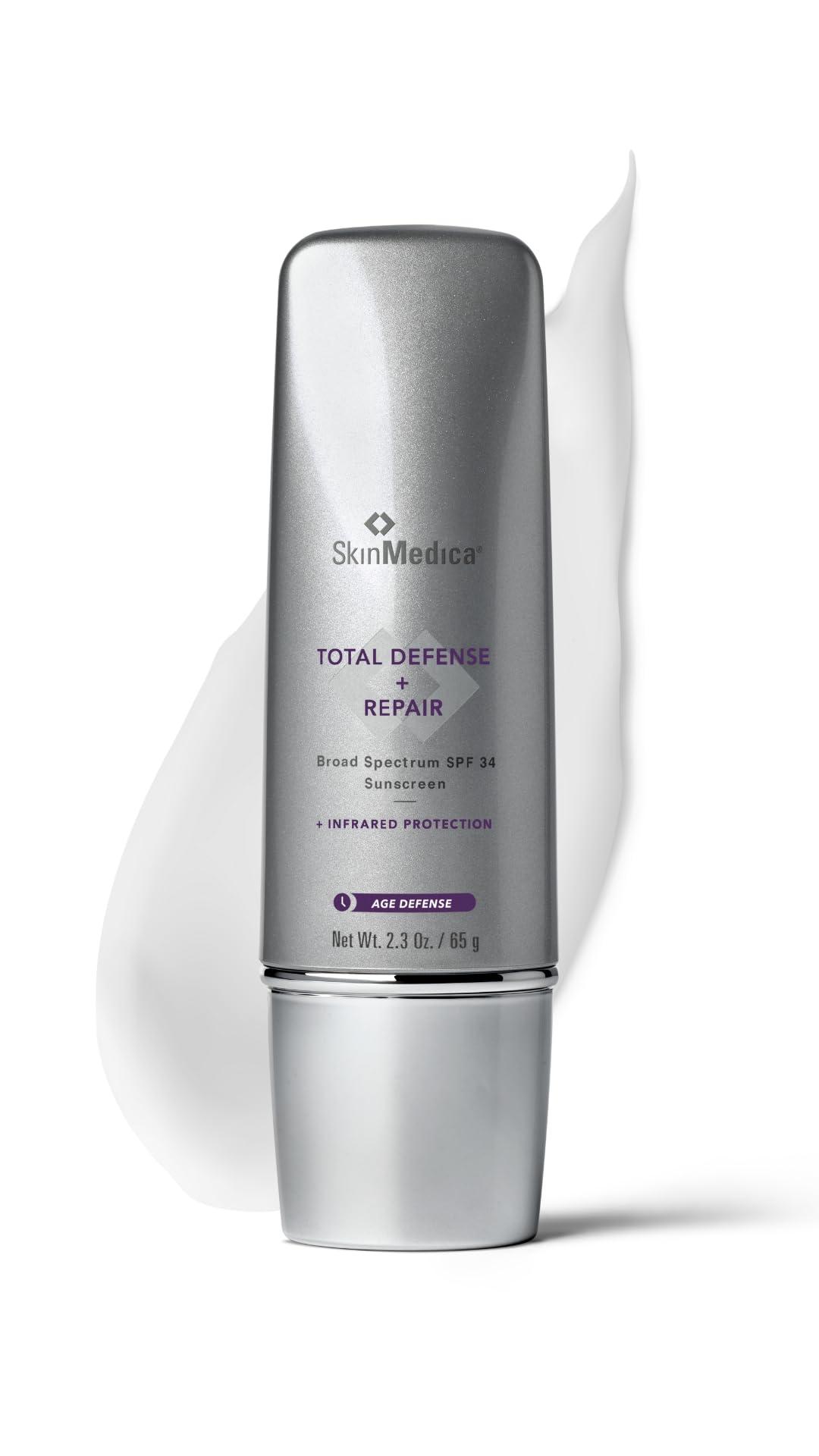 SkinMedica SkinMedica Total Defense + Repair SPF 34 Sunscreen for Face. This Lightweight, Facial Sunscreen is Ideal for Oily and/or Combination Skin, 2.3 Oz