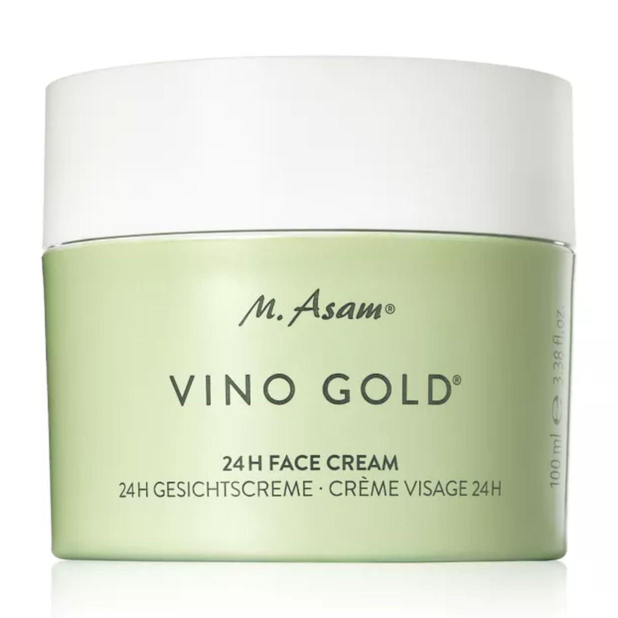 M. Asam M. Asam VINO GOLD 24h Facial Cream (3.38 Fl Oz)- 24h day cream & night moisturizer against lines & wrinkles, protection against skin aging, anti-aging, vegan facial care, skincare for women.