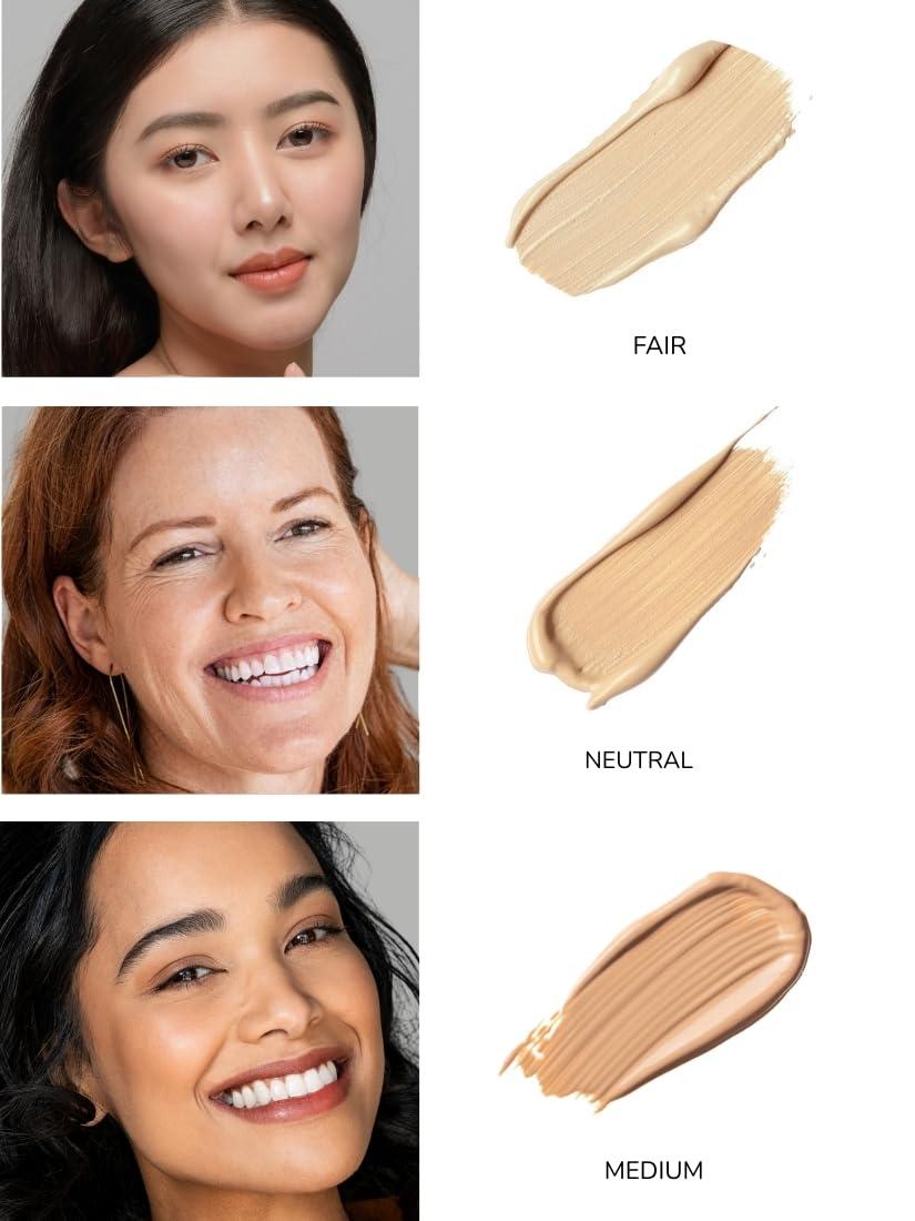 Emani Emani HD Corrective Liquid Mineral Concealer with Vitamin C & Hyaluronic Acid, Full Coverage for Face, Cruelty-Free & Vegan, Fair