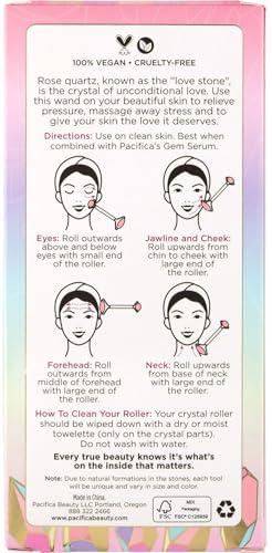 Pacifica Pacifica Face Roller Massager - Future Youth Stainless Steel Gua Sha Facial Beauty Tool Skin Care - for Face Neck Eye Body Skin Care - Face Sculpting Tool Lymphatic Drainage Gifts for Her Women & Girl