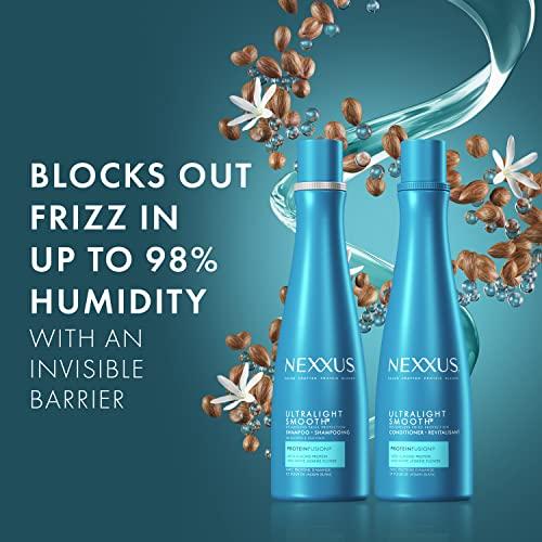 Nexxus Nexxus Ultralight Smooth Conditioner Weightless for Dry and Frizzy Hair Smooth Hair Treatment to Block Out Frizz Against Humidity 13.5 oz