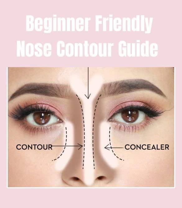 4th Command 4TH COMMAND Nose Contour U-Shaped Makeup Brush for Sculpting and Defining the Nose 2-in-1 Precision Duo Contour Brush Perfect For Contouring the Nose Viral Soft Innovative Dual-End Gold Brush