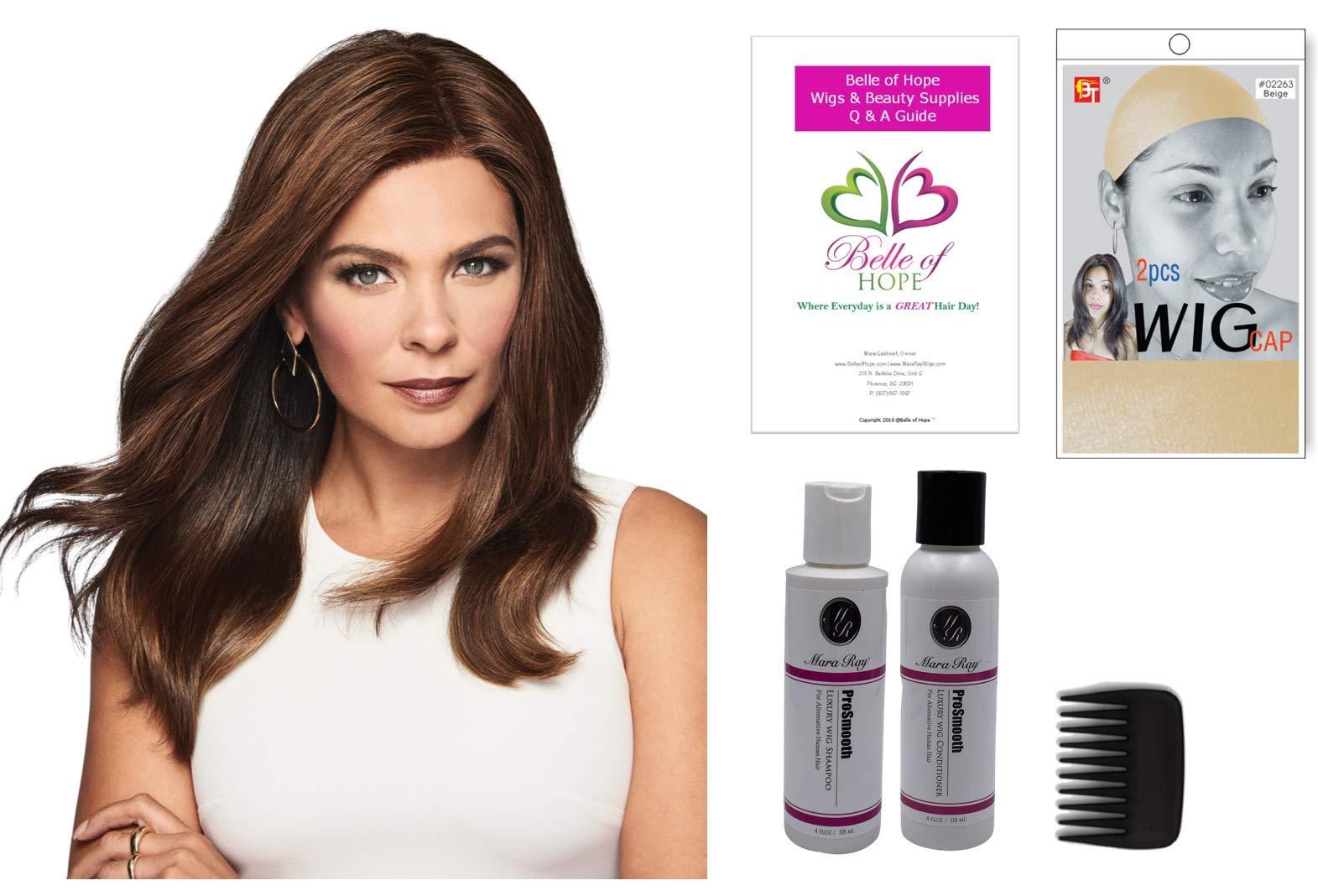 Belle of Hope SPECIAL EFFECT 12\" Human Hair Topper by Raquel Welch, 6 piece bundle (R11S+)