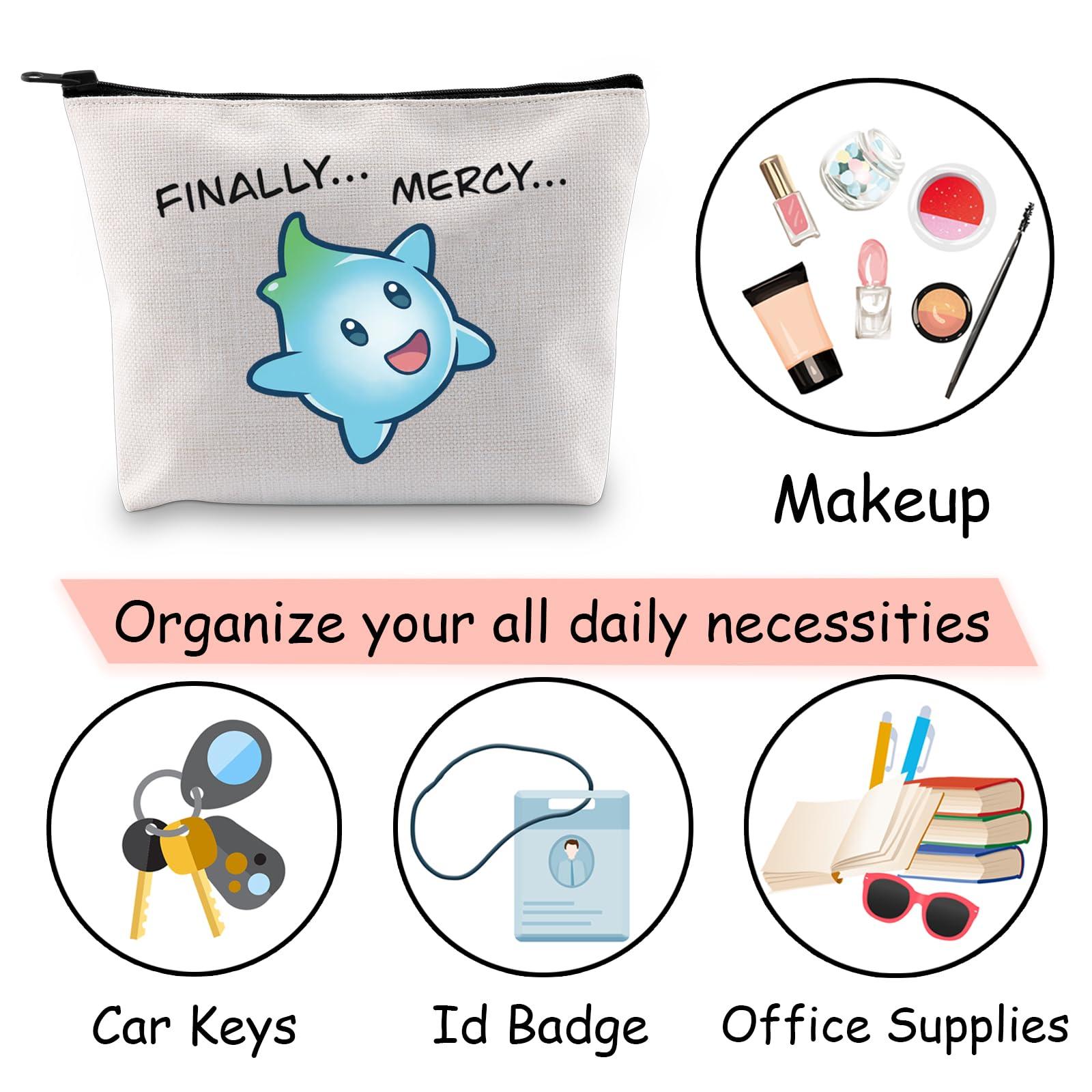 JXGZSO JXGZSO Cute Star Toiletry Bag Movie Lover Gift Lumalee Blue Merch Finally Mercy Makeup Bag Animation Inspired Gift