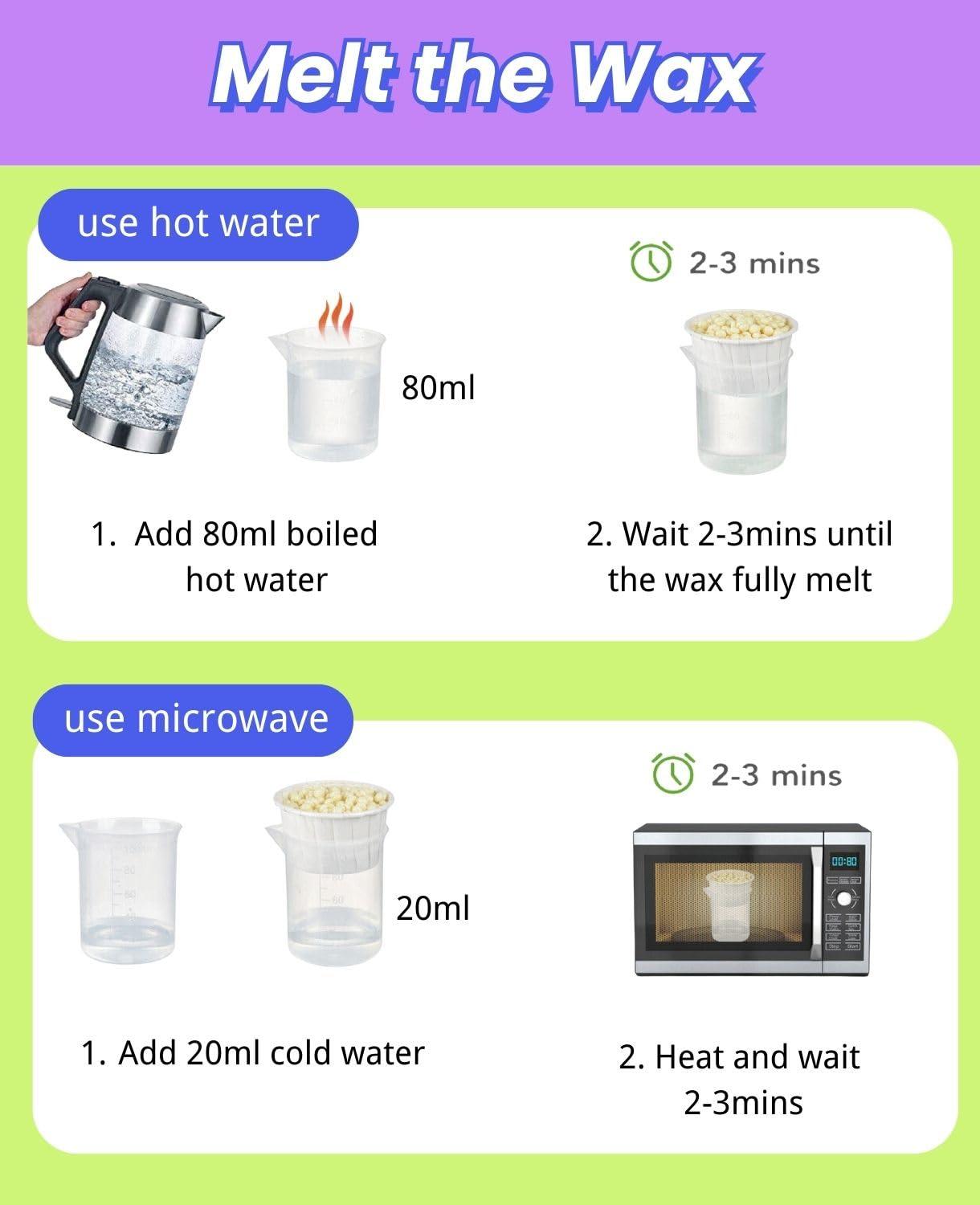 unimiko Unimiko Nose Hair Wax Kit, Nose Wax Kit Men with 200g Nose Wax, 40 Applicators for 30-40 Uses. Easy, Quick & Painless Instant Nose Waxing Kit for Men