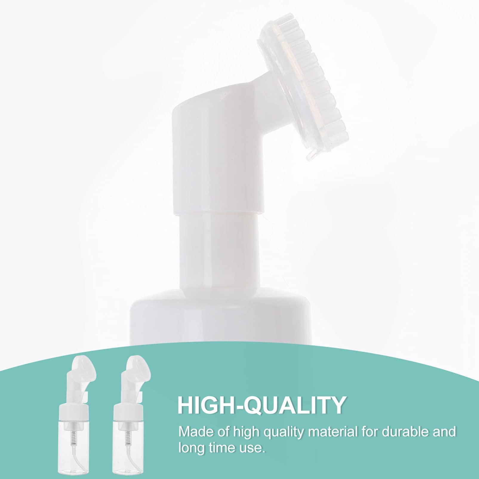 MARURY Foam Pump Bottle 2PCS 100ml Plastic Foam Dispenser Bottle Refillable Foaming Soap Press Pump Empty Bottles Makeup Container for Travel Shampoo Liquid 100ml Foam Soap Pump