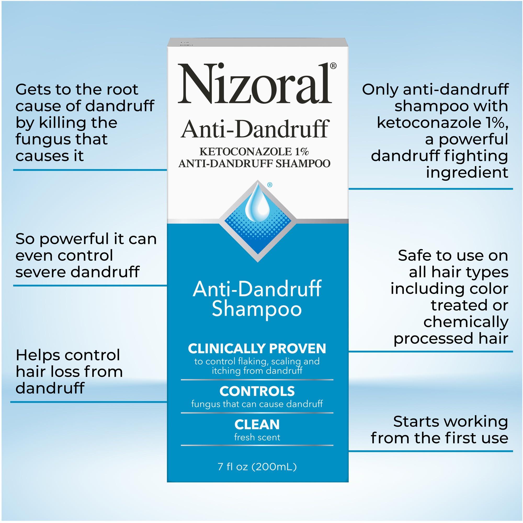 Nizoral Nizoral Anti-Dandruff Shampoo with 1% Ketoconazole, Fresh Scent, 7 Fl Oz