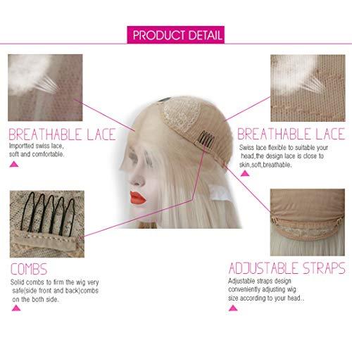 SSJFZM Glueless Synthetic Lace Front Wigs Long Straight Purple Wigs For Black/White Women High Temperature Hair Wigs 18inches