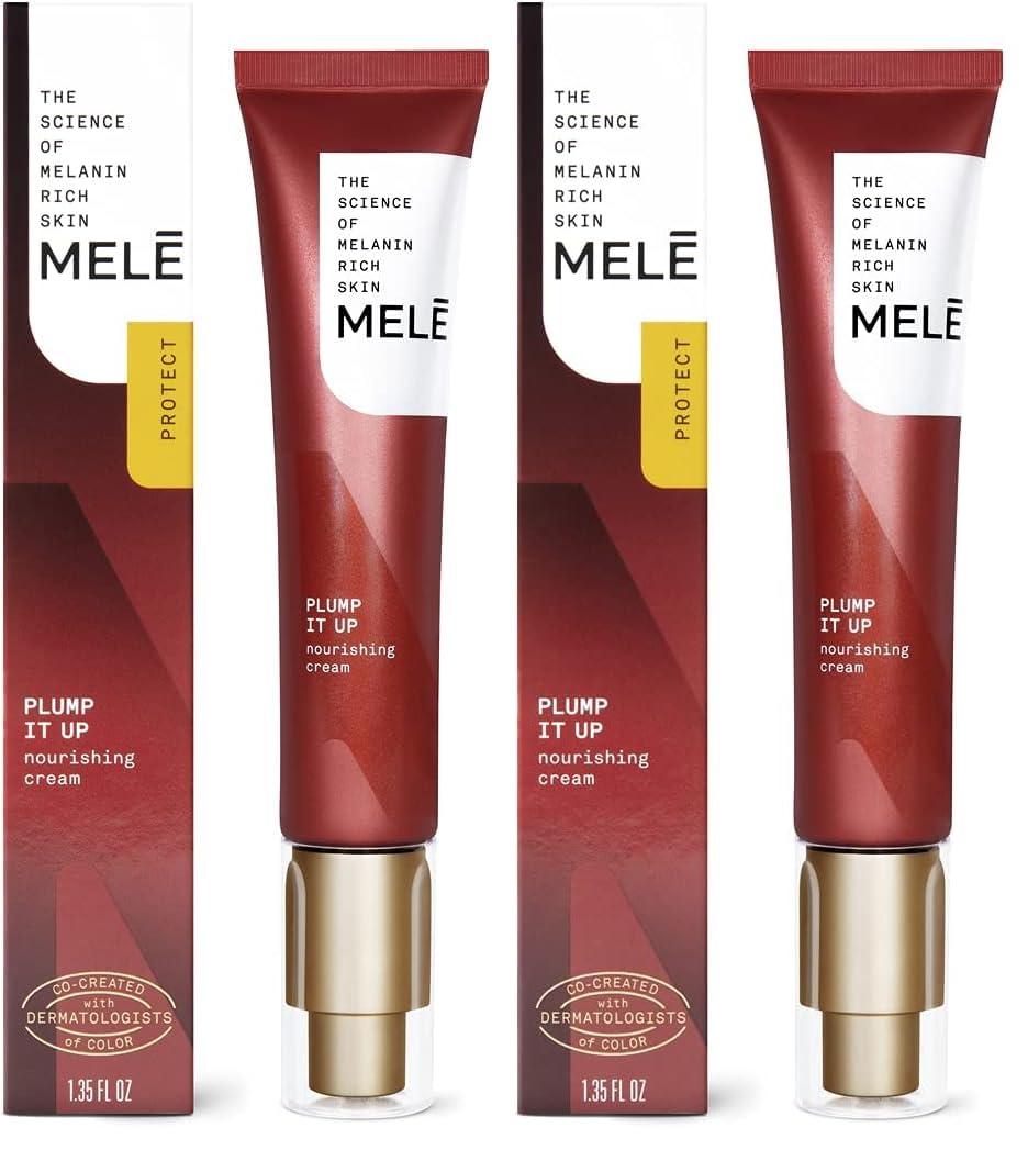 MELE MELE Nourishing Cream For Dry Skin in Need of Extra Hydration Plump It Up With Niacinamide, Vitamin B, and Lightweight Skin Conditioning Agents 1.35 oz (Pack of 2)