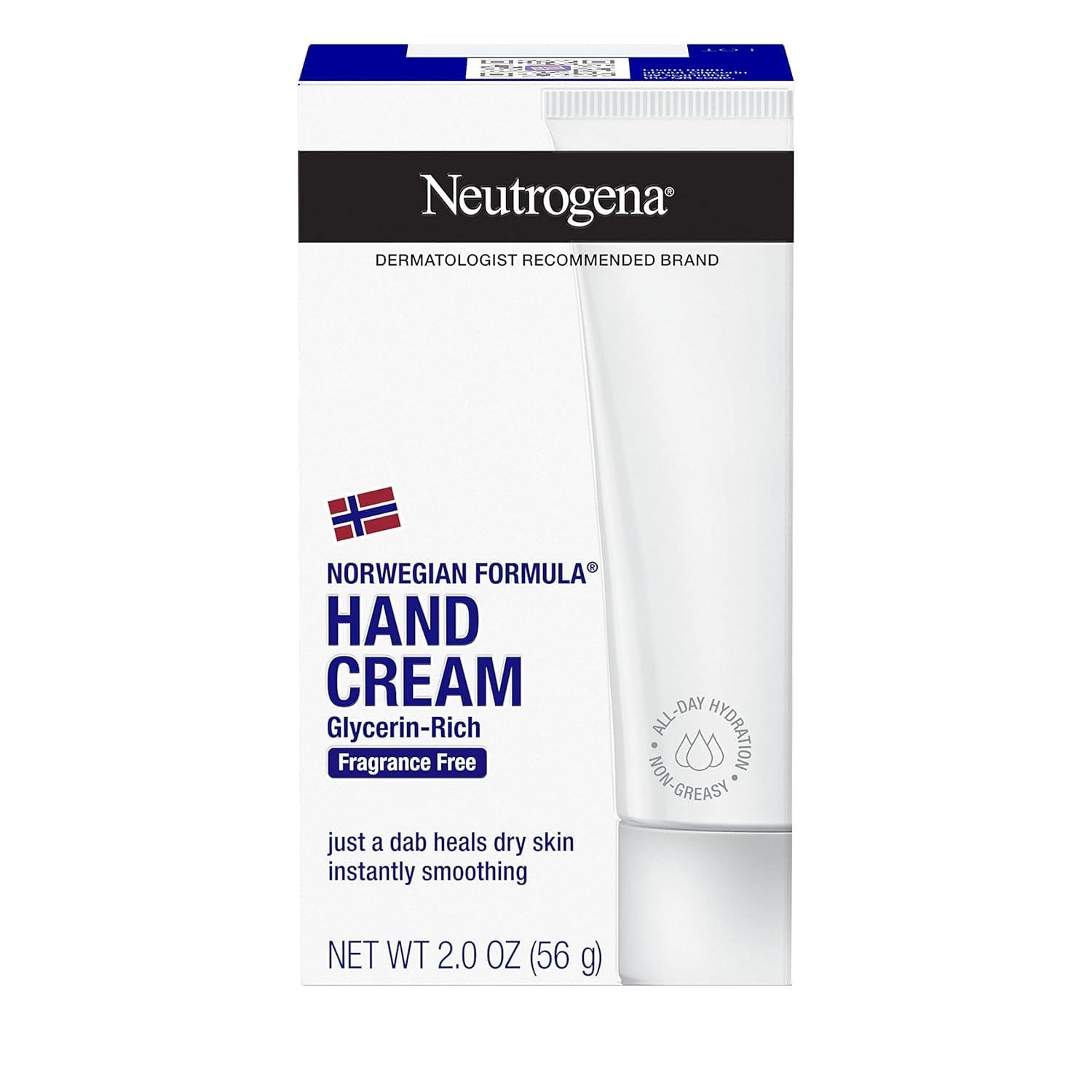 Neutrogena Neutrogena Norwegian Formula Hand Cream Fragrance-Free 2 oz (Pack of 10)