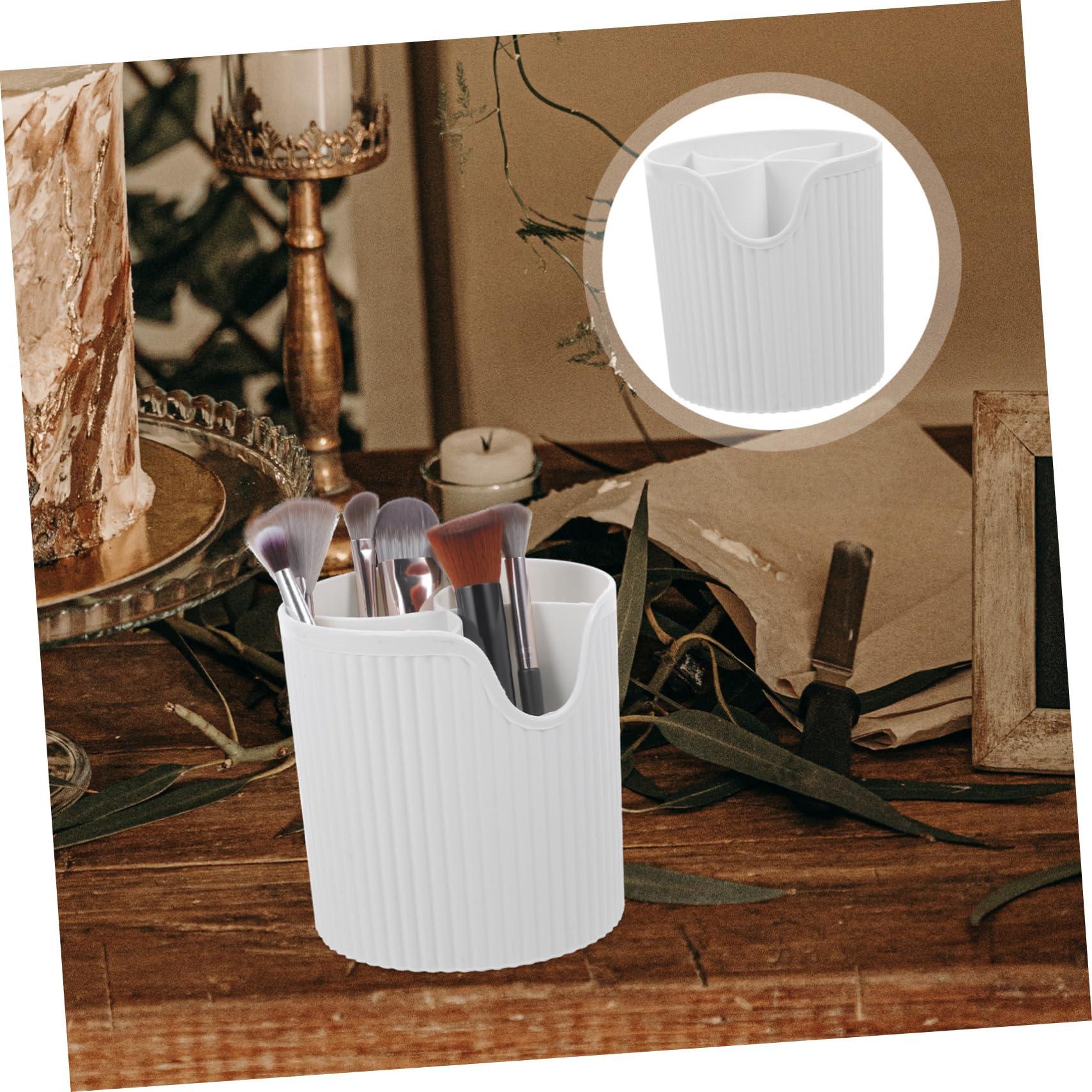 Mikinona Mikinona Makeup Brush Storage Organizer Holder for Desk PP Material Brush Holder Organizer Smooth Surface for Safe Use