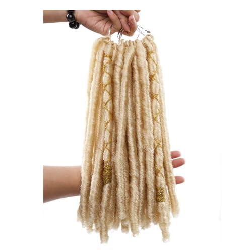 SAFWEL Hand Made Wig Skin Friendly Wig Natural Fashionable Soft Wig Pre Looped Crochet Hair Wig Easy to Wear Wig for Daily use (Color : Blonde)