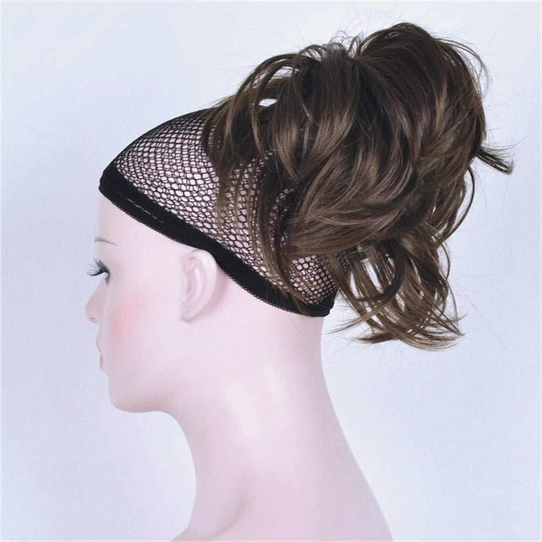 Aonmg Synthetic Short Curly Blonde Burgundy Drawstring Ponytail Ponytail Law Clip In Hair Pieces Styles Hair s 30 Colors 8 6inches