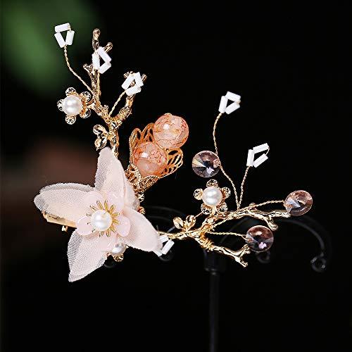CHXIHome Tassel Handmade Flower Fashion Long Hair Comb Hanfu Hair Stick, Tiara Headpiece Women Hair Accessories Flower Crystal Pearl Hair Pins