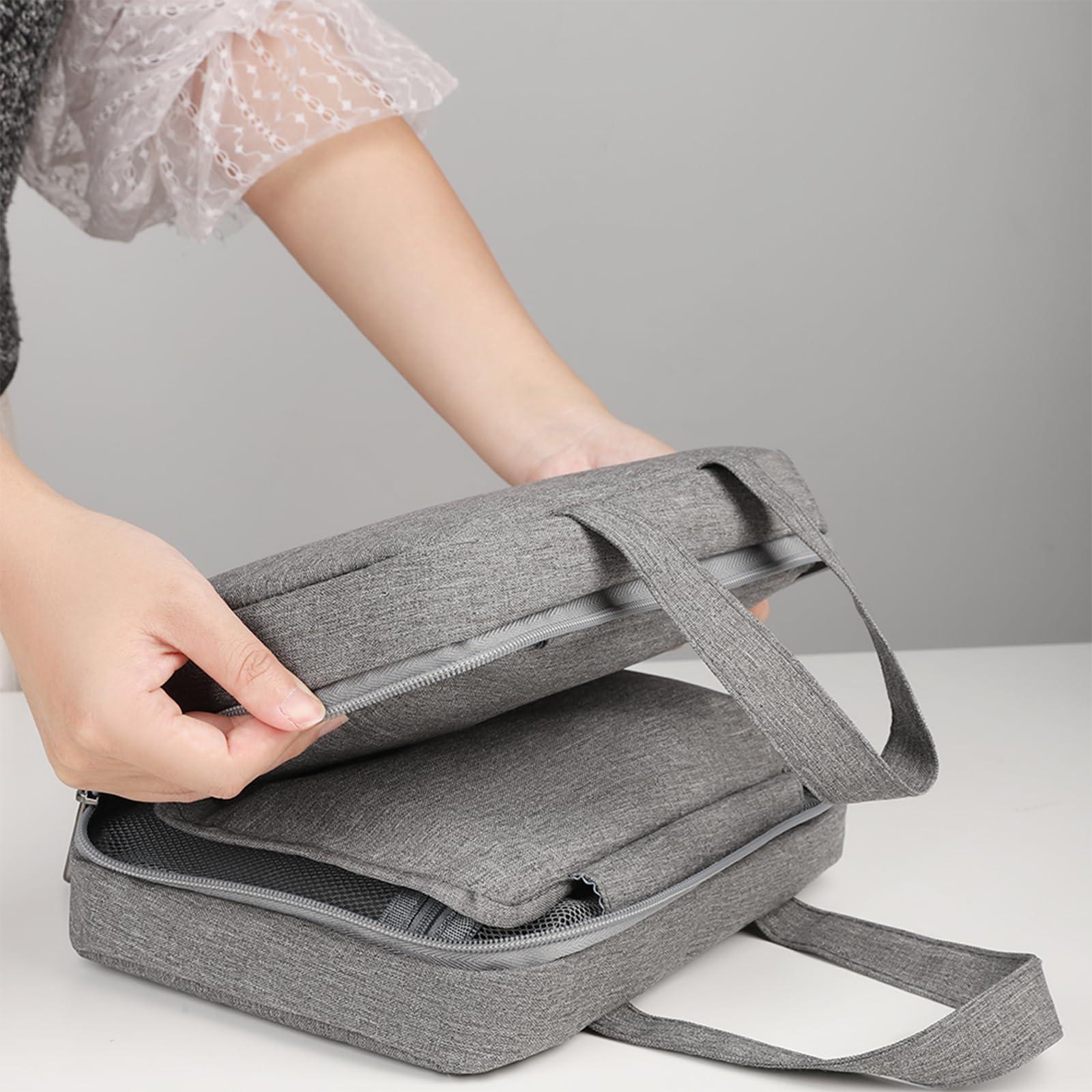 Artkingdome Artkingdome Stylish Open Flat Travel Toiletry Bag Cosmetic Bags Portable Large Capacity Hanging Travel Toiletry Bag with Transparent Mesh Interlayer Multifunctional Storage 29\'\' x 9.6\'\' Gray