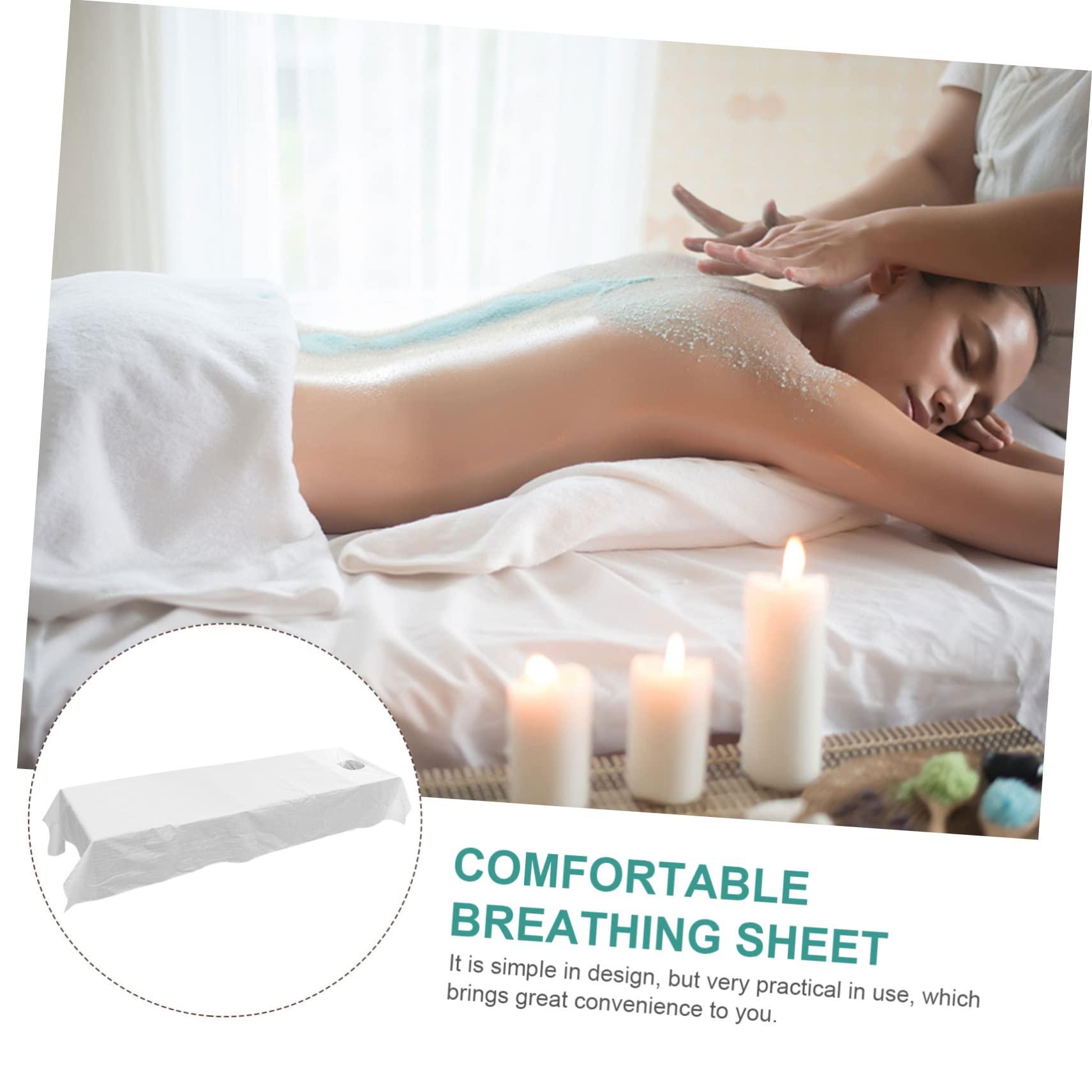 Mipcase Mipcase Face Hole Massage Table Sheet Massage Cushion Supple Massage Towel Salon Face Pad 117x220cm