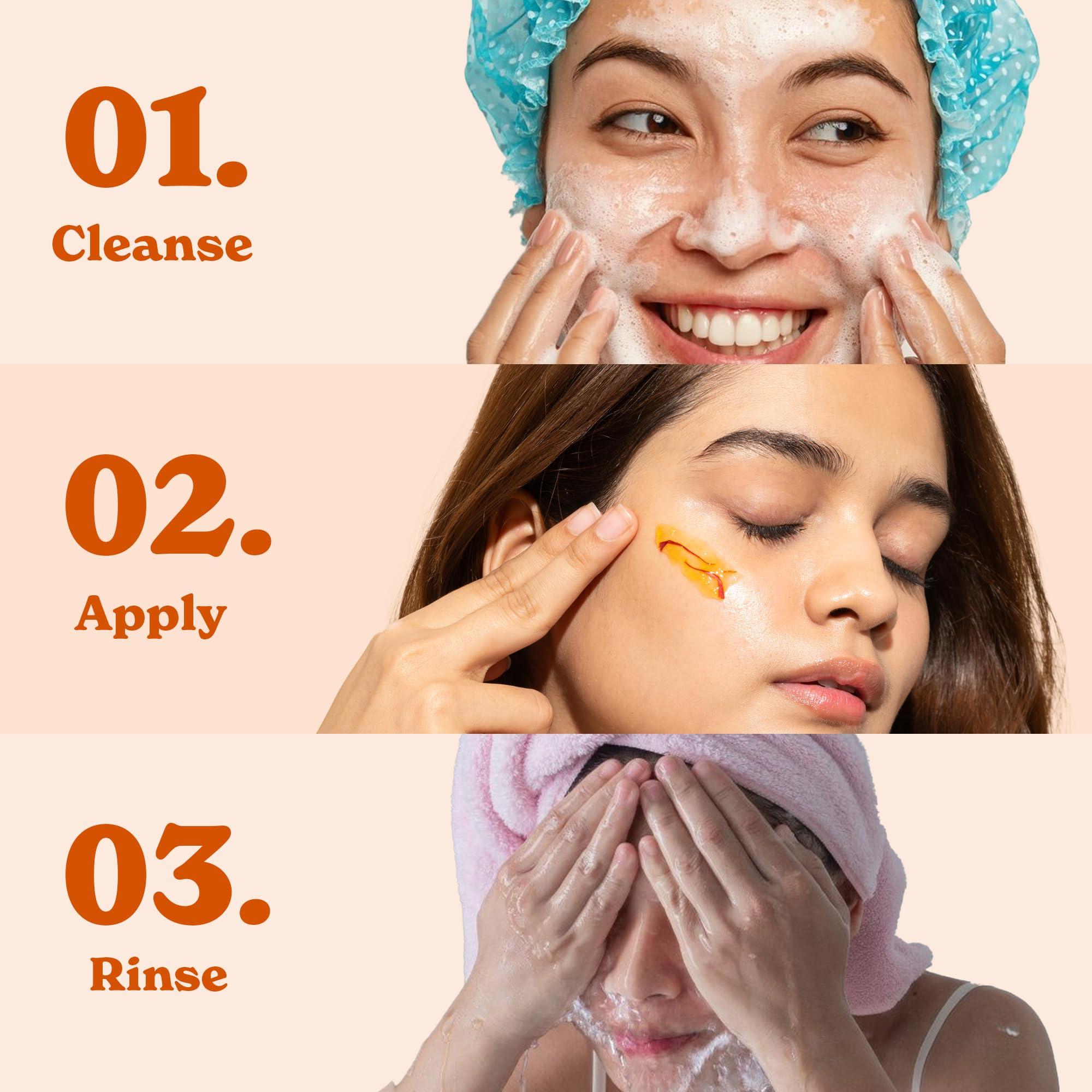 Better Alt Better Alt Kesar Face Mask for Nighttime Skin Care Ritual| with Turmeric, Saffron, Niacinamide, Green Tea Extracts| For Intense Hydration & Radiant Glow|100% Vegan & Cruelty Free, 50 ml