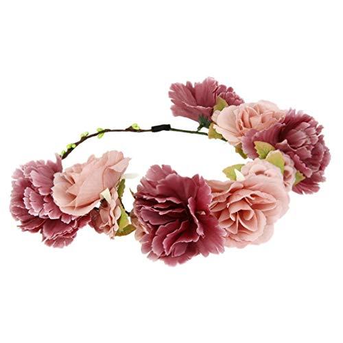Homoyoyo Homoyoyo Flower Headpiece Flower Headbands for Wedding Flower Headband Flower Wreath Bridal Headpieces Flower Crowns Head Bands for Women\'s Hair Floral Garland Crown Lily Bulk Bridesmaid