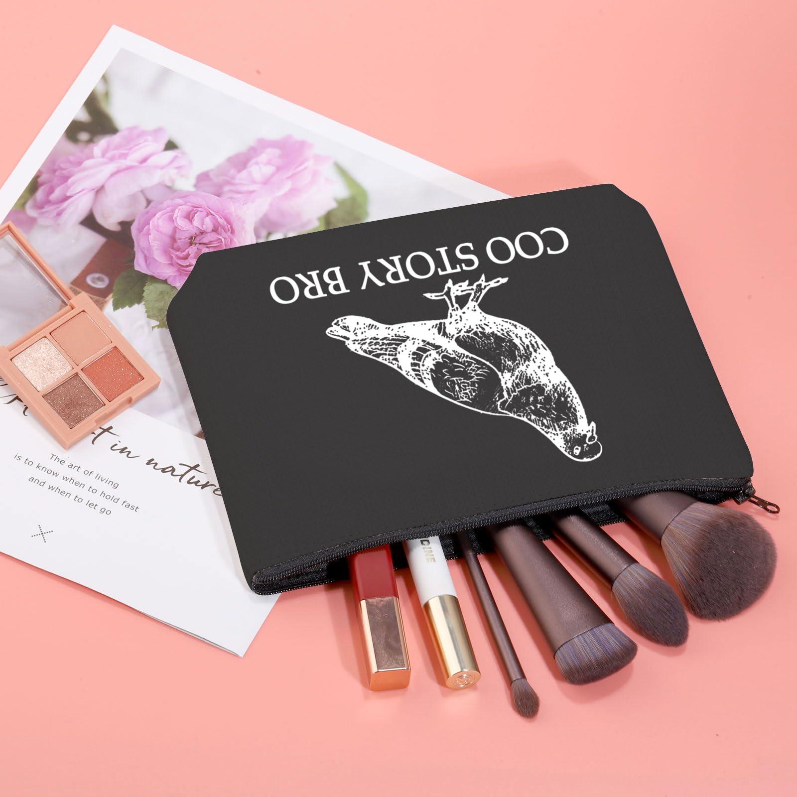 JXGZSO JXGZSO Pigeon Cosmetic Bag Coo Story Bro Makeup Bag Cool Pigeon Birding Makeup Pouch Pigeon Lovers Gift Bird Lovers Gift (Coo Story Bro Bag)