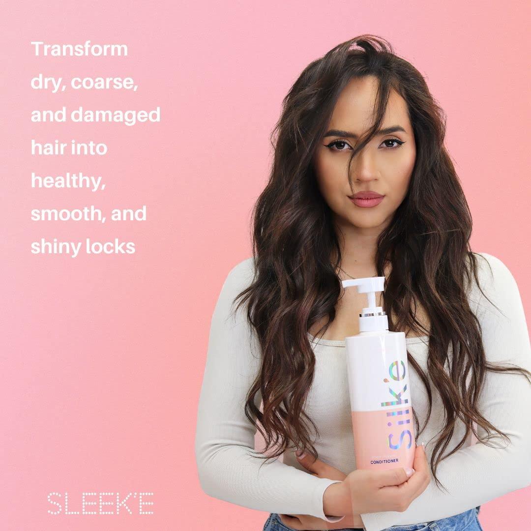 Sleek'e Silk'e Repair Therapy Conditioner 23.6 oz - Deep conditioning for damaged & dry hair without any parabens or sulfates!