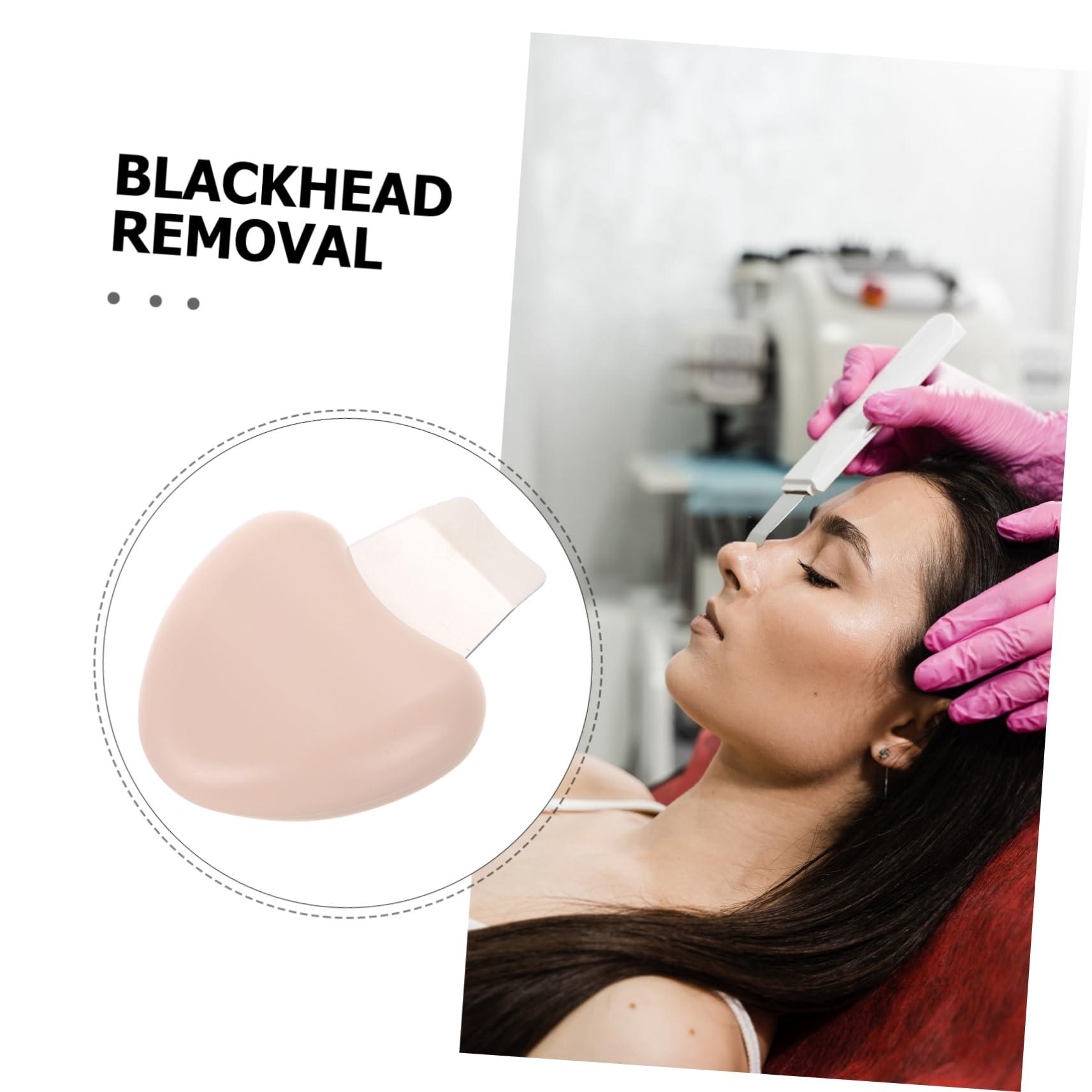 FOMIYES FOMIYES Blackhead Shovel Blackhead Scraper Pimple Remover Facial Pimple Extractor Face Blackhead Extractor Stainless Steel Pimple Extractor Metal Pimple Removal Tool Plastic Beige