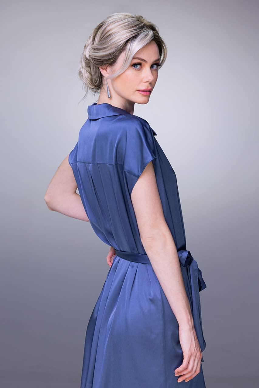 Jon Renau Maxwigs Rachel Lite Wig Color FS27 Strawberry Syrup - Jon Renau Wigs 15\" Long Wavy Layers Hand-Tied SmartLace Front Monofilament Top Synthetic Women\'s Light Density Bundle MaxWigs Booklet, Comb