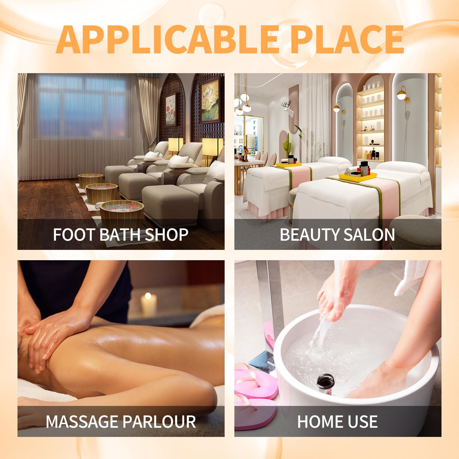 nbc BeautiLab nbc BeautiLab Pedicure Kit Foot Soak Set: Bubble Salt, Sugar Scrub, Massage Mask, Massage Lotion in a Box, 4 Step Foot Spa Kit for Dry Feet, Calluses and Tired Feet(1 Set Tropical Fruit)