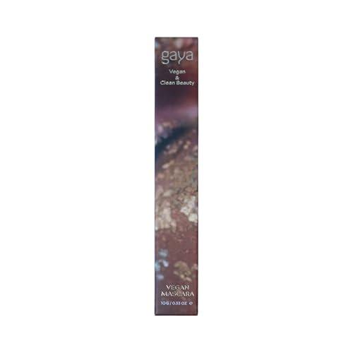 Gaya Cosmetics Vegan Brown Mascara for Sensitive Eyes, Natural Hypoallergenic mascara, Buildable Lengthening and Volumizing for Natural Looking, Cruelty Free, Ophthalmologist Tested- By Gaya cosmetics