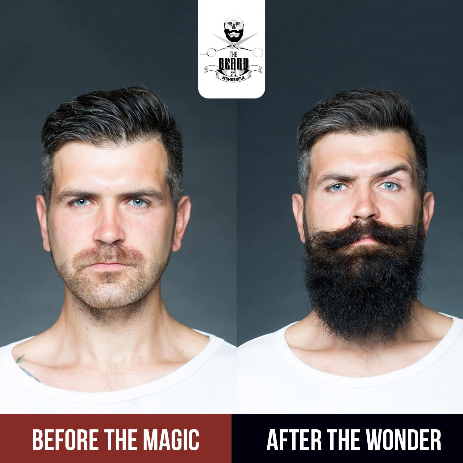 The Beard and The Wonderful Moustache and Beard Wax 30ml Facial Hair Growth with Moisture Resistant Feature Ideal Beard Styling for Men with All Natural Ingredients, Strong Hold, & Unscented Wax