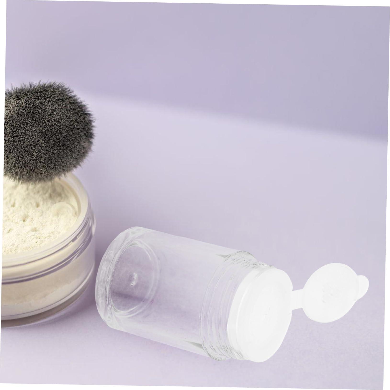 Healeved Healeved 6pcs Loose Powder Bottle Sifter Jars Empty Travel Bottles Loose Powder Containers Lip Balm Tubes Empty Bulk Small Powder Talc Shaker Bottle Powder Dispenser Powder Jar Plastic