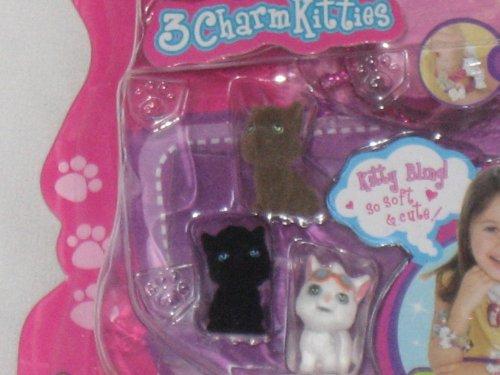 Kitty In My Pocket Kitty in My Pocket 3 Charm Kitties with Sparkling Dark Pink Bracelet