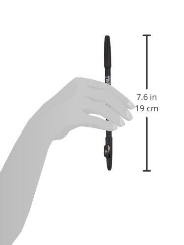 The BrowGal 3 in 1, Skinny Eyebrow Pencil - 02 with Sharpener Cap & Spoolie Brush - Draws Tiny Brow Hairs & Fills in Sparse Areas & Gaps, Sharp Enable, Longwear, Long Lasting – "7.4 In, Espresso