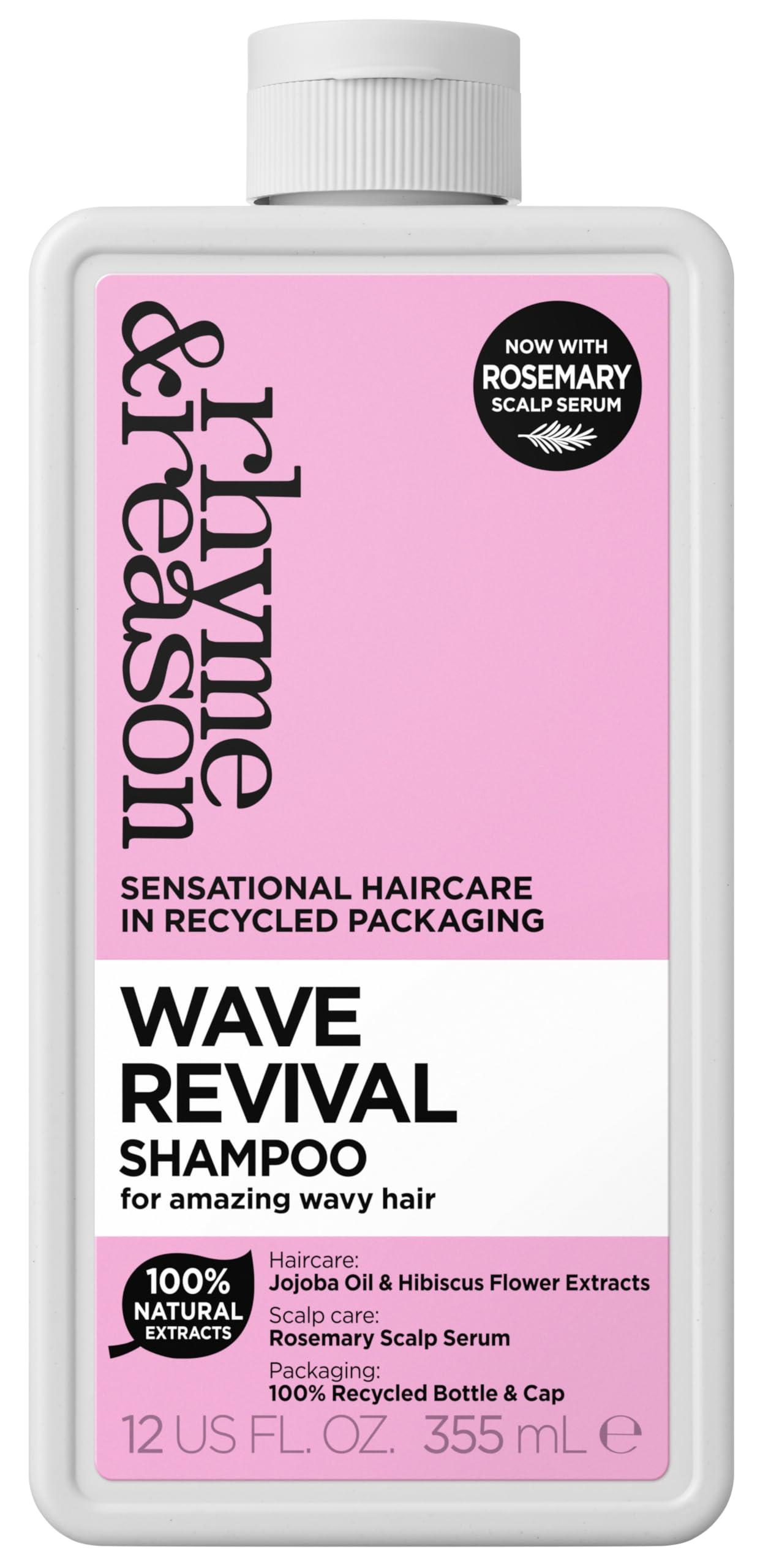 Rhyme & Reason Rhyme & Reason Wave Revival Shampoo & Conditioner SET. 13 Fl. Oz. Each Bottle. To Define & Enhance Wavy Hair. Vegan Cruelty Free.