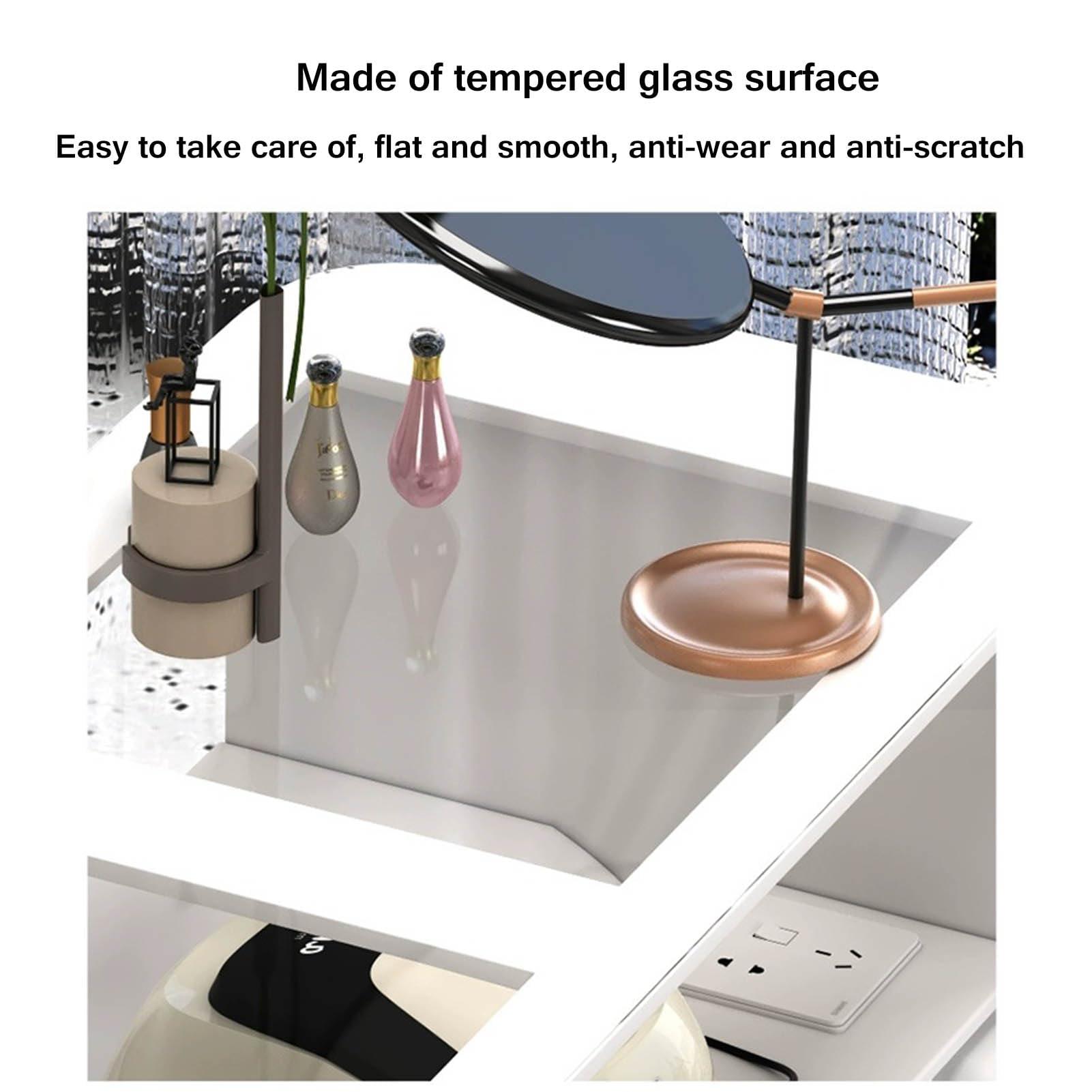 RIYUESHENGHENG RIYUESHENGHENG Nail Beauty Manicure Desk,Modern Professional Manicure Tables Nail Tech Table Station Spa Nail Beauty Salon Workstation with Storage Drawers,Nail Art Equipment for Nail tech