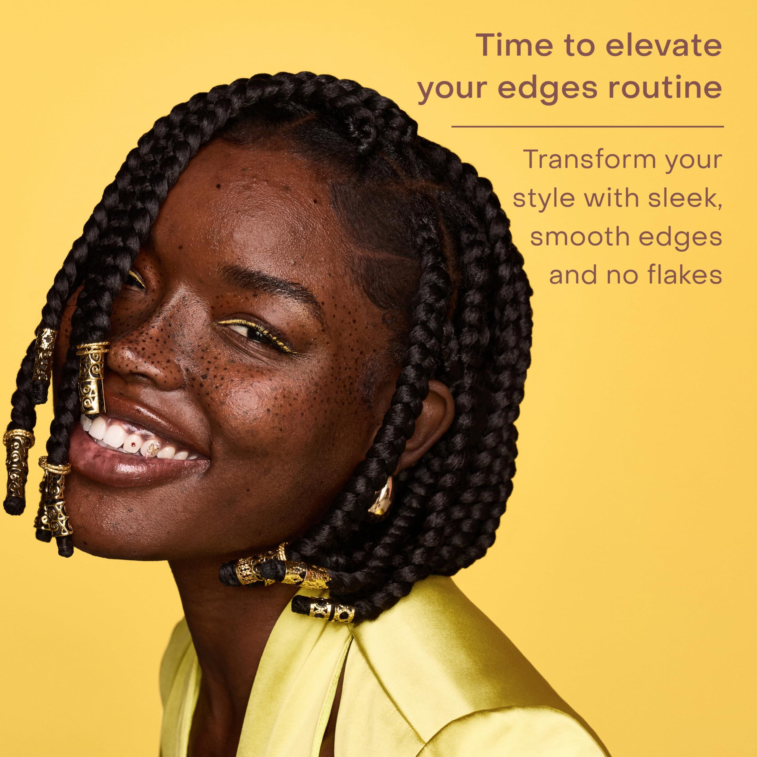 SheaMoisture SheaMoisture Styling Black Edge Control Gel For Curly Hair Jamaican Black Castor Oil and Flaxseed Paraben-Free Anti-Frizz Hair Gel 3.5 oz