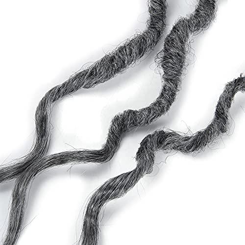 BEkjdiof Goddess Faux Locs Crochet Hair 24Inch 6Packs Pre-looped Goddess Locs Crochet Hair,Curly Locs Crochet Hair Soft Dreadlocks Faux Crochet Locs Synthetic Crochet Braids for Black Women(24'', Grey)