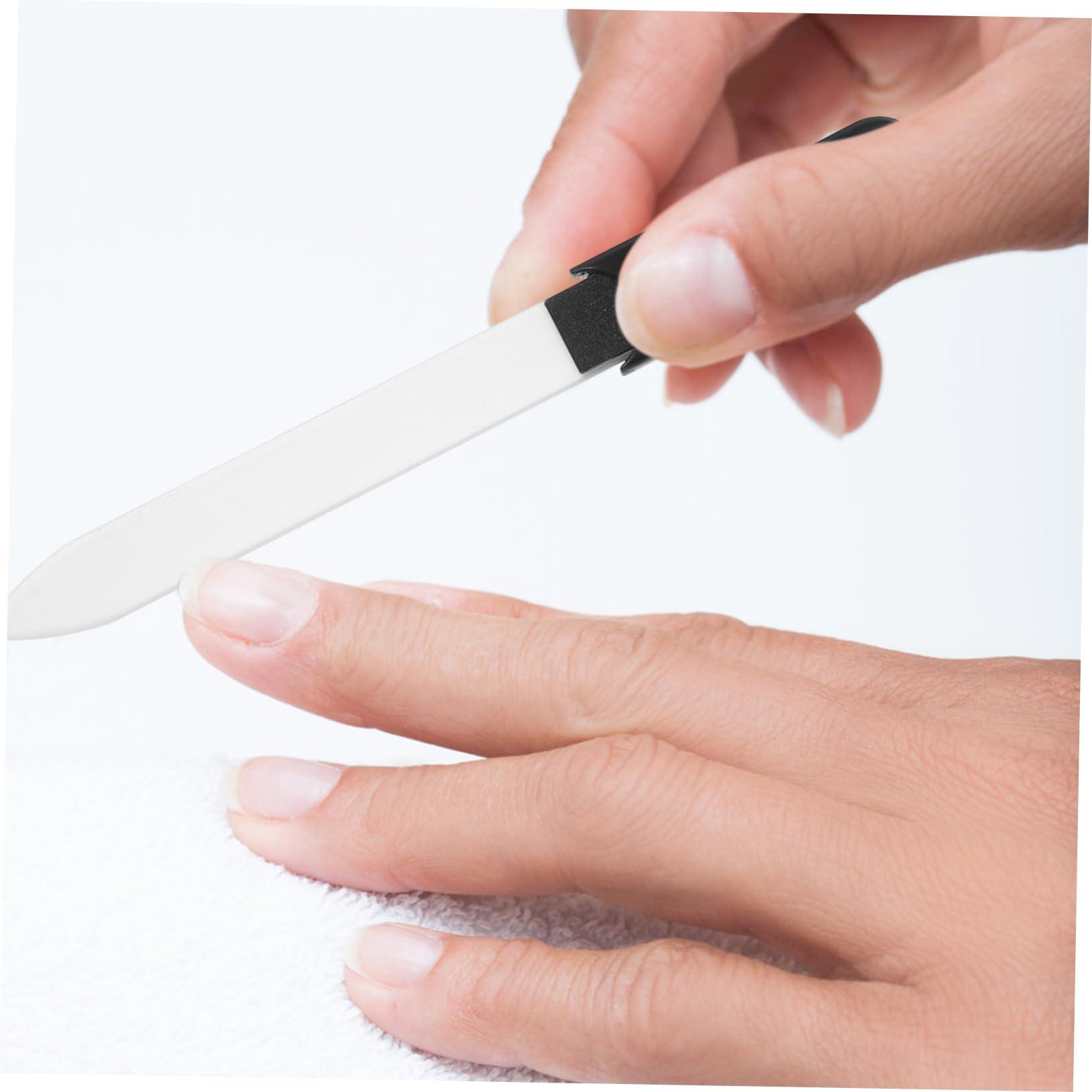 ASAKKURA ASAKKURA 6pcs Glass Nail File Manicure Tool Manicure Nail Files Nail File for Fingernail Nail Trimming Files Portable Nail Files Travel Nail Files Small Nail Files Pedicure Tool Nano Glass
