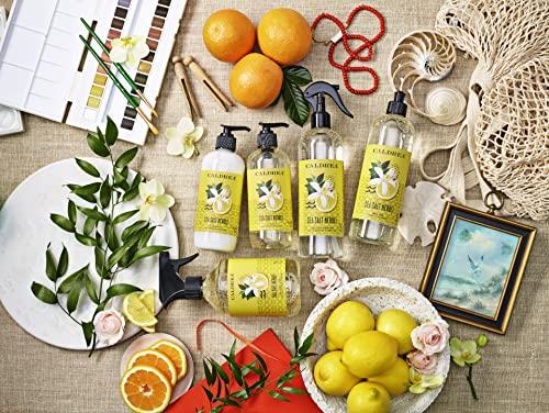 Caldrea Caldrea Hand Wash Soap, Aloe Vera Gel, Olive Oil and Essential Oils to Cleanse and Condition, Sea Salt Neroli Scent, 10.8 oz