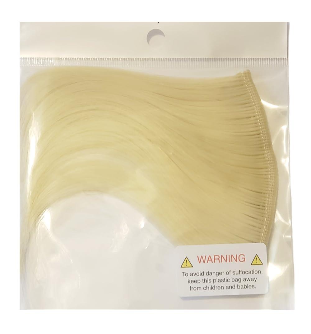 Belle G Clip In Rainbow Hair Fringe Bang, Human Hair, Side Swept Style (Blonde)