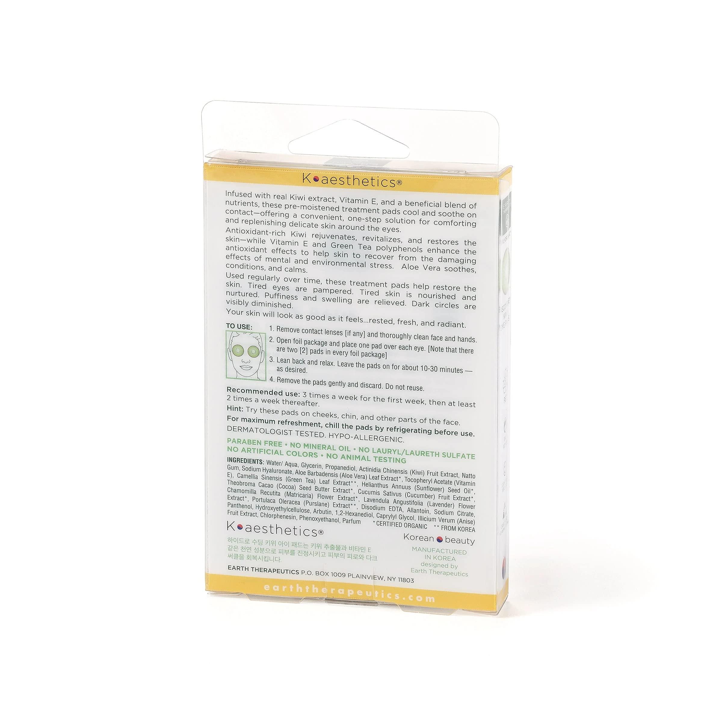 Earth Therapeutics Earth Therapeutics Recover-E Kiwi Eye Pads