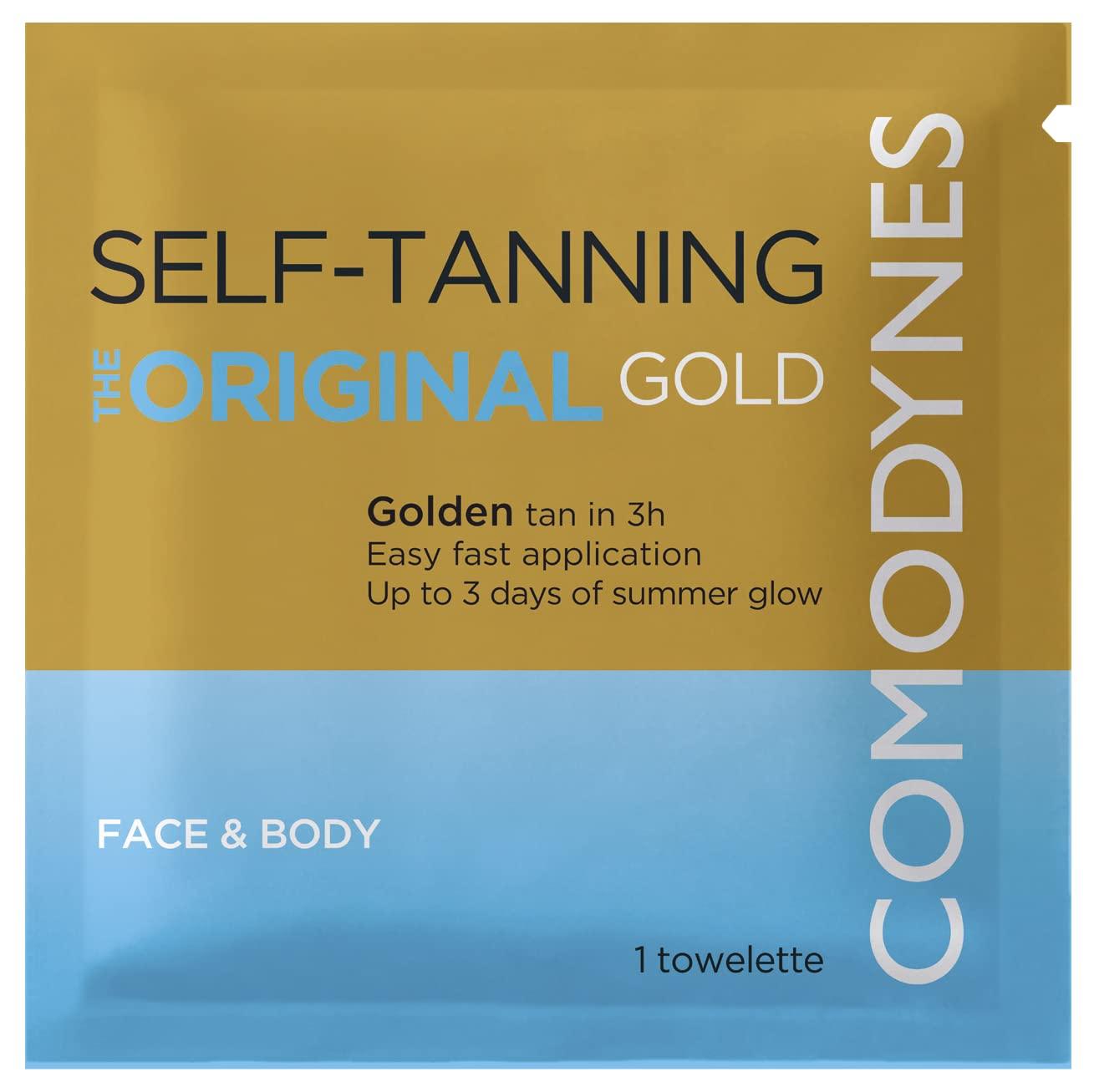 Comodynes 3 - 8 - Packs COMODYNES Self-Tanning Wipes - Natural Bronzing - All Skin Types - Vegan