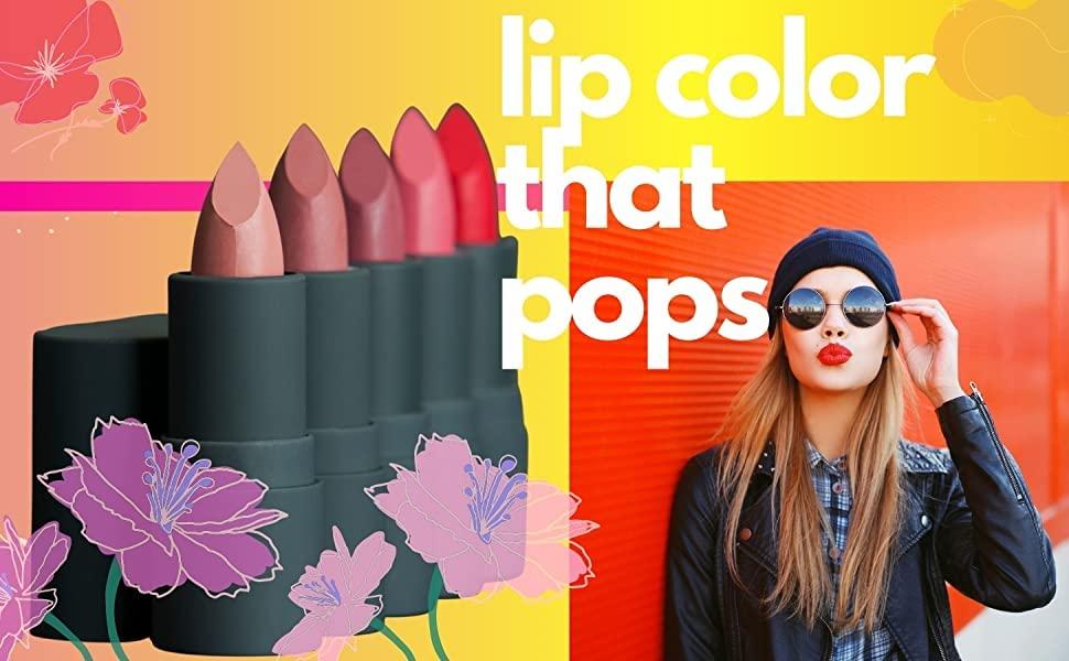 Pure Ziva Pure Zivaª Golden Sunset Shimmering Coral Red Orange Lipstick Color Moisturizing Paraben Free, No Animal Testing & Cruelty Free Lip Makeup Color